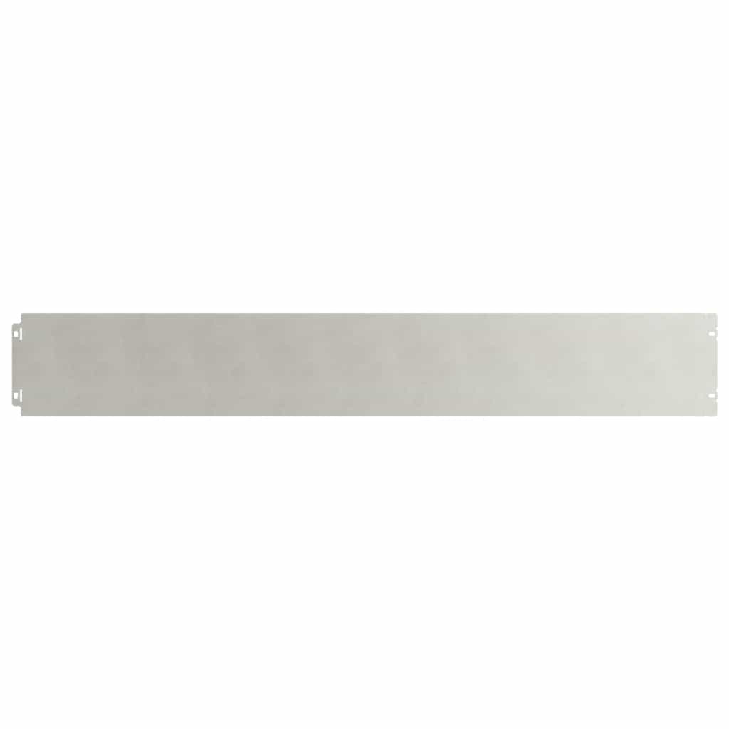 Vidaxxl bordes de césped 10 piezas 15x103 cm acero inoxidable