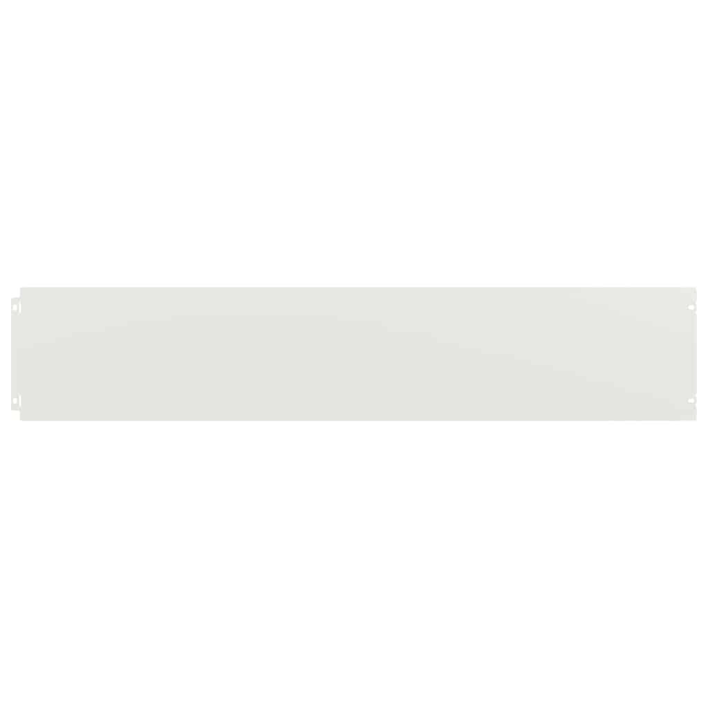 Vidaxl gazonranden 30 st 20x103 cm koudgewalst staal wit