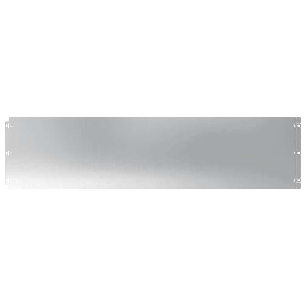 Vidaxl bordes de césped 20 piezas 25x103 cm acero galvanizado