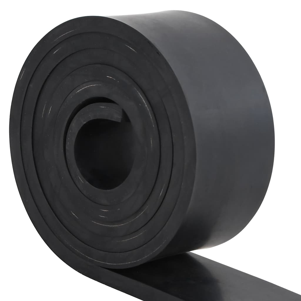 Vidaxxl borde de goma para quitanieves 250x10x1 cm negro