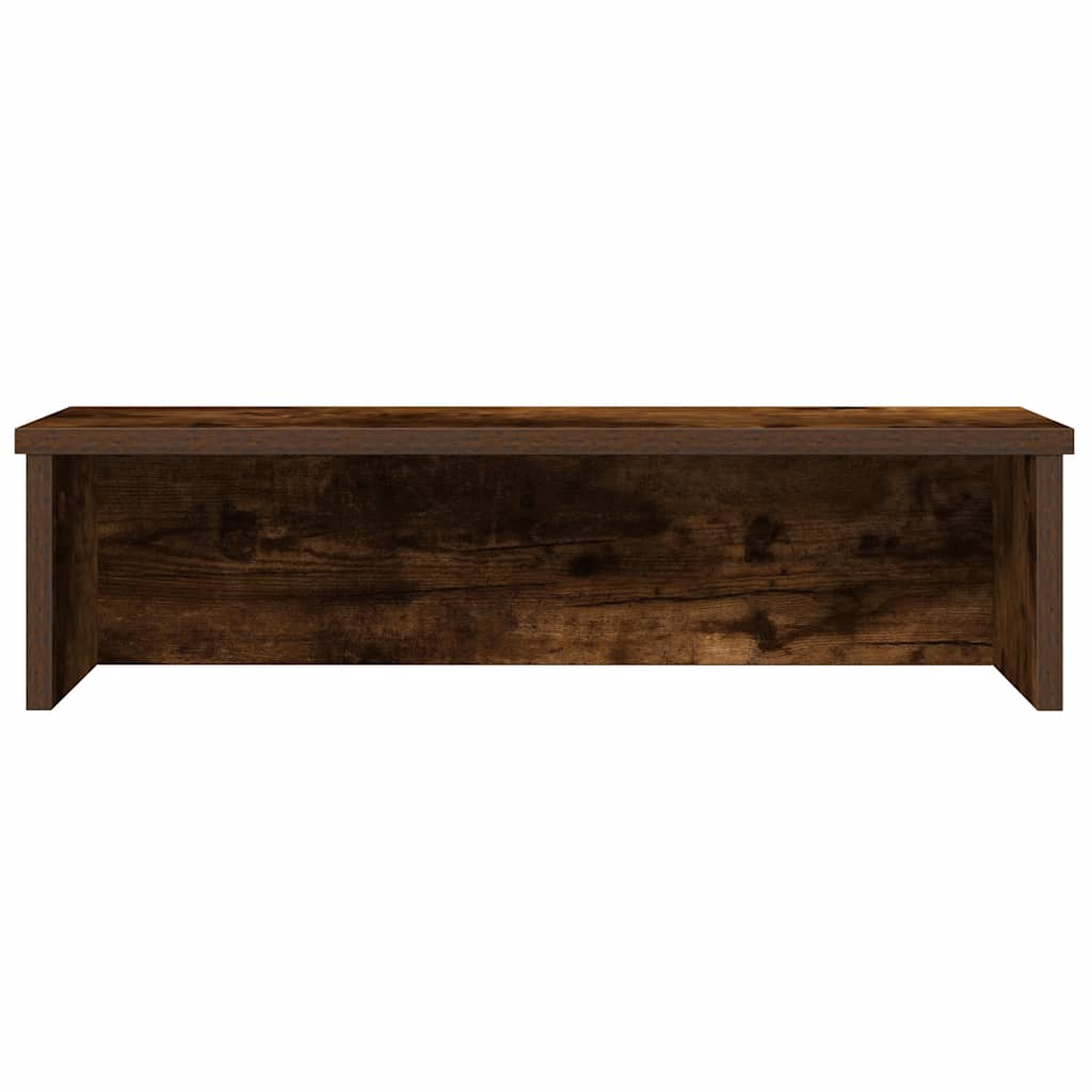 Racks de cocina Vidaxl apilables 2 pcs 60x15x16 cm de roble ahumado