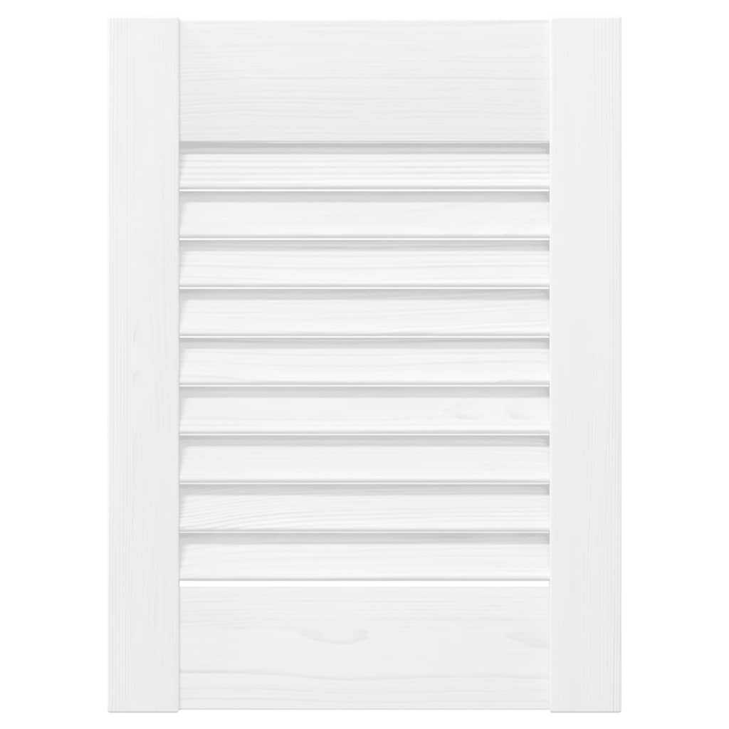 Vidaxxl puerta de armario diseño lama 39,5x29,5 cm blanco
