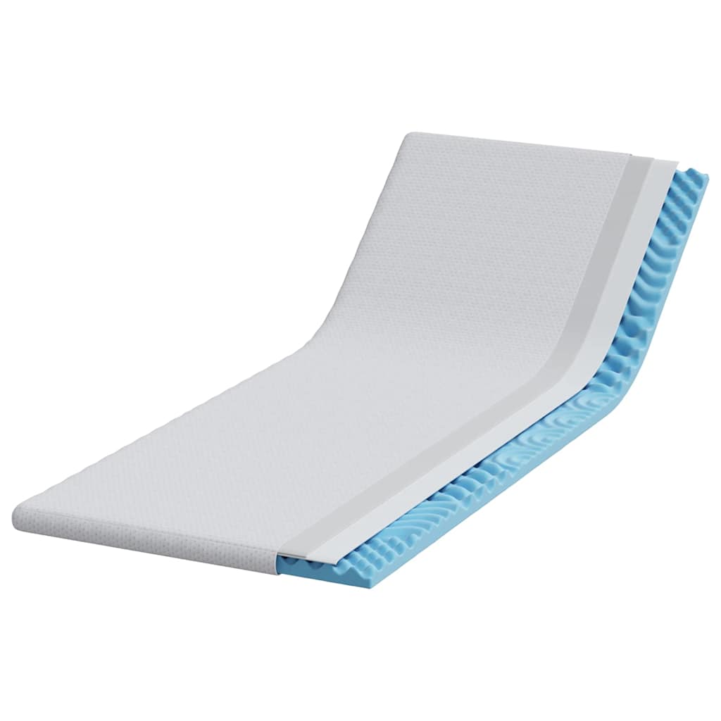 Coprimaterasso VidaXL bianco 80 x 200 cm tessuto jacquard