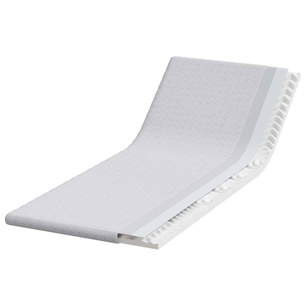 Coprimaterasso VidaXL bianco 80 x 200 cm tessuto jacquard