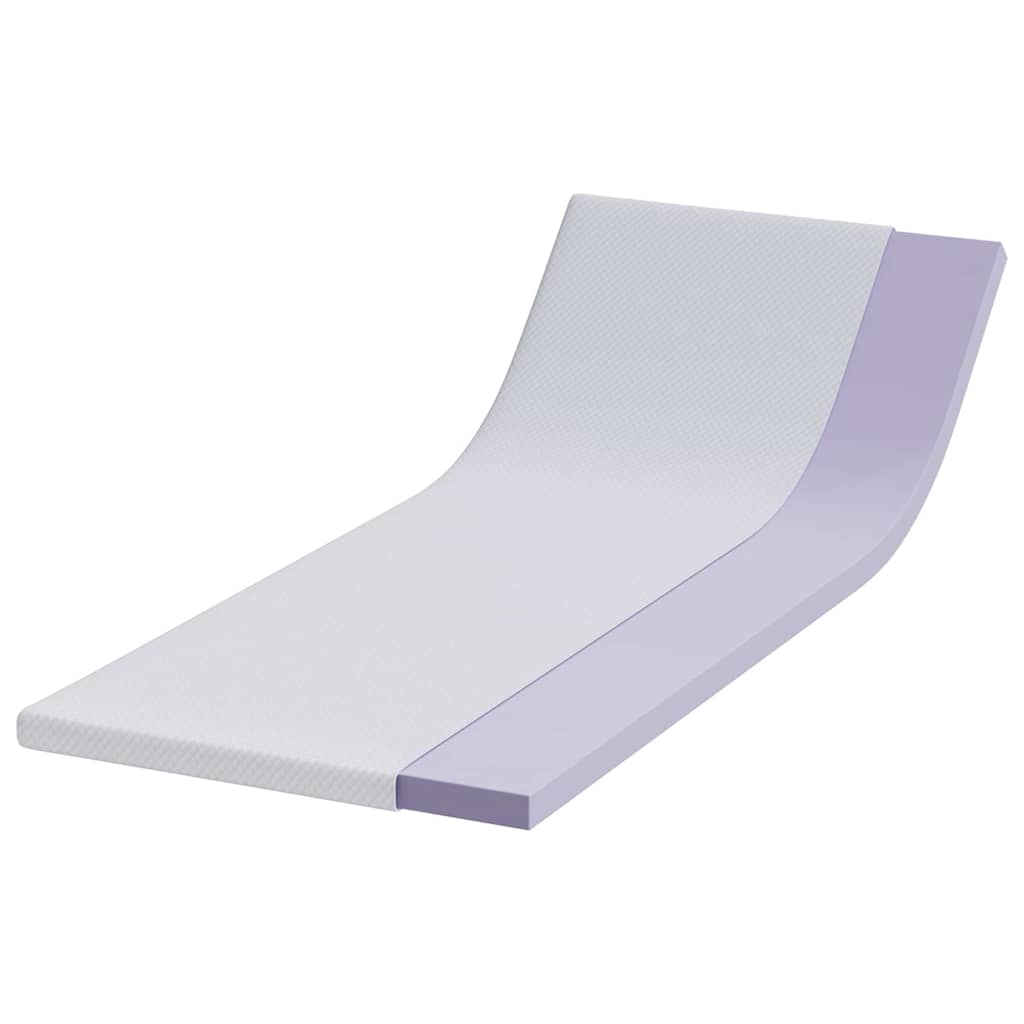 Vidaxl matrastopper wit 80 x 200 cm jacquard stof