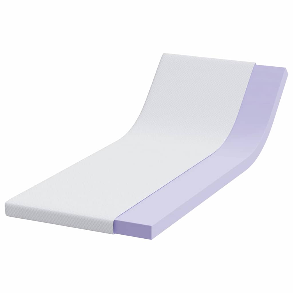 Vidaxl matrastopper wit 80 x 200 cm jacquard stof
