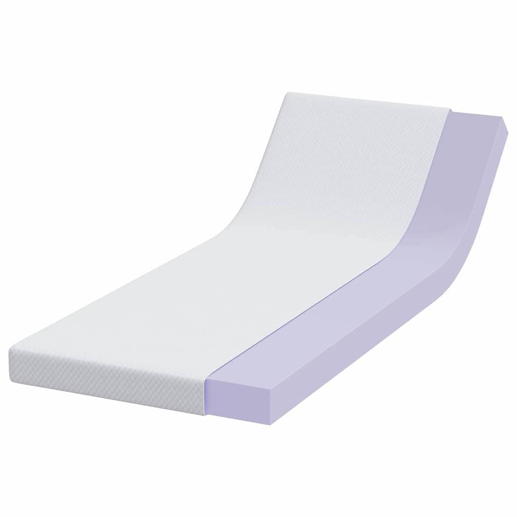 Vidaxl matrastopper wit 80 x 200 cm jacquard stof