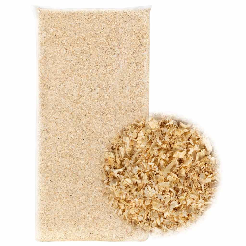 Vidaxl virutas de madera para excrementos animales madera de coníferas 24 kg