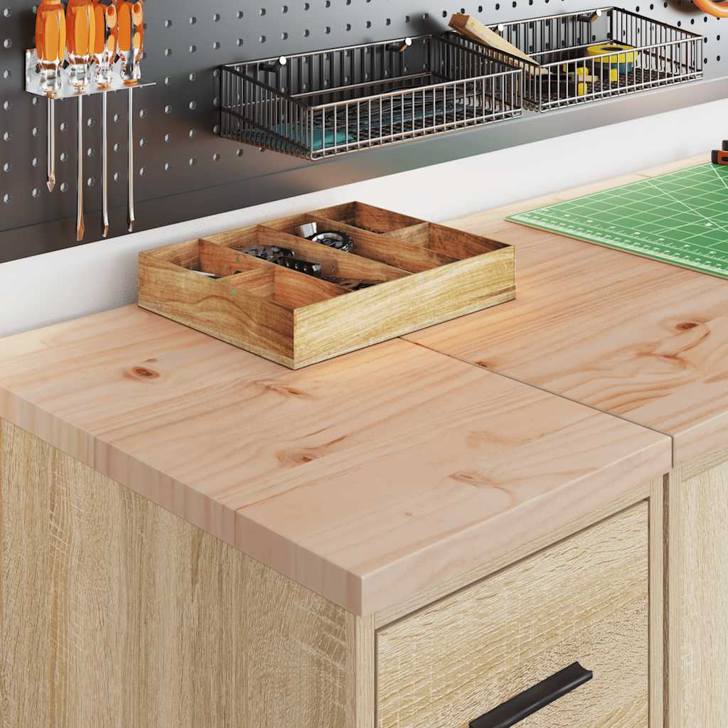 Vidaxl garagekast 30x51x85 cm massief grenenhout sonoma eikenkleurig