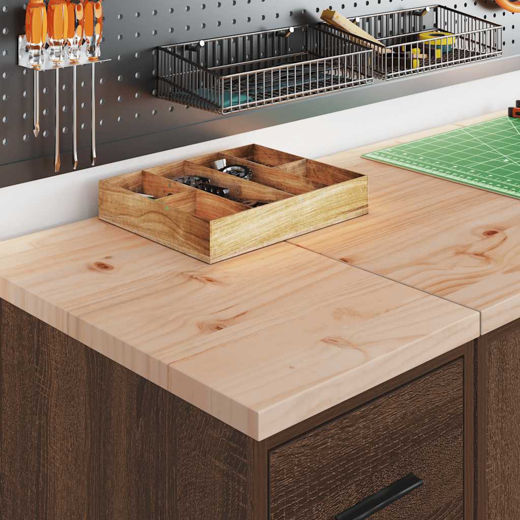 Armadio garage Vidaxx 30x51x85 cm in legno massello di pino, rovere marrone