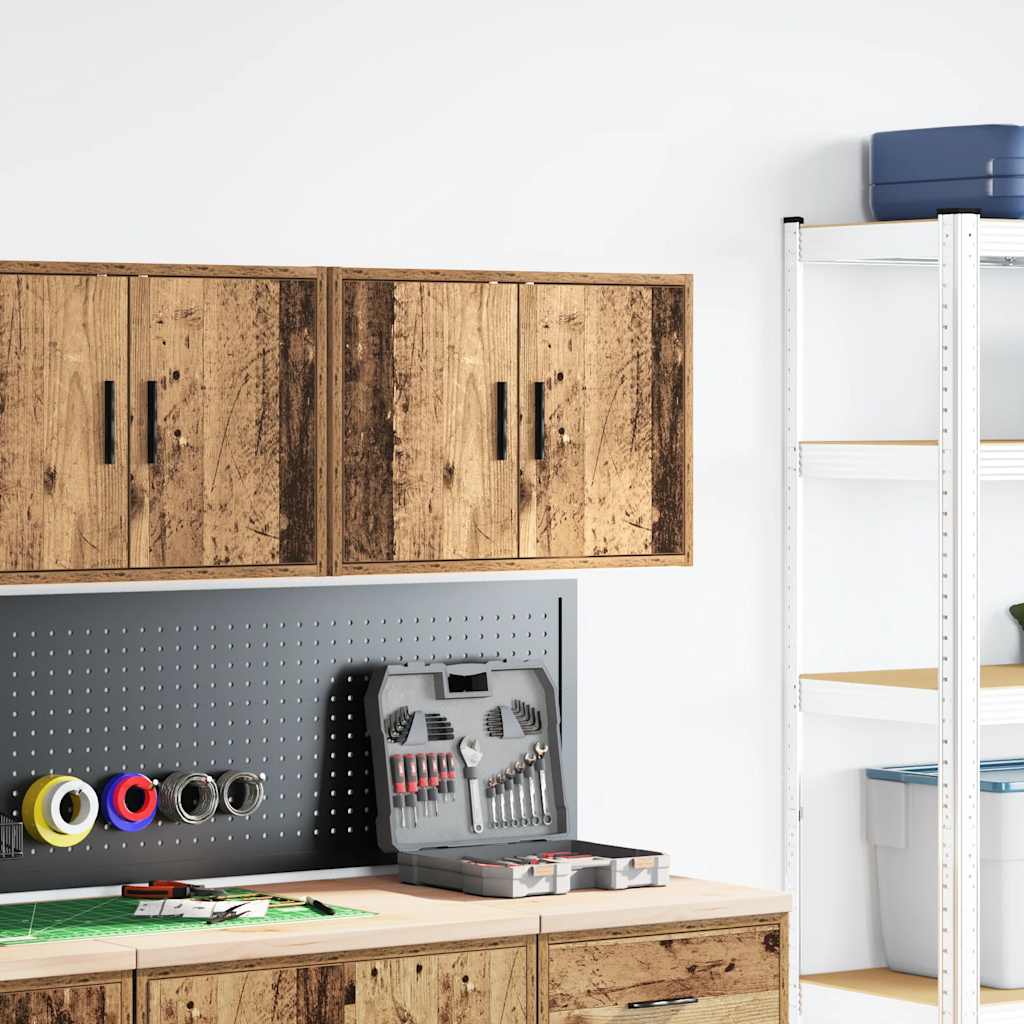 Vidaxx armario de pared para garaje madera procesada madera vieja