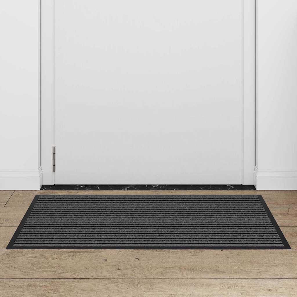 Vidaxl deurmat zwart 60 x 90 cm polypropyleen