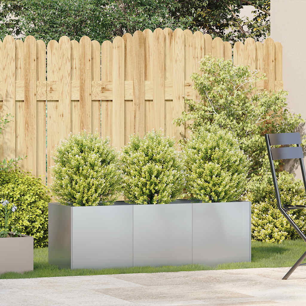 Vidaxl plantenbak 120x40x40 cm gegalvaniseerd staal