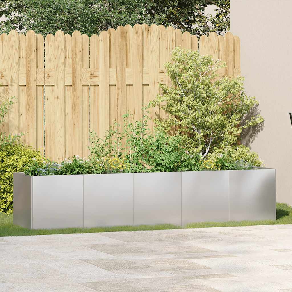 Jardinera vidaxx 200x40x40 cm acero inoxidable