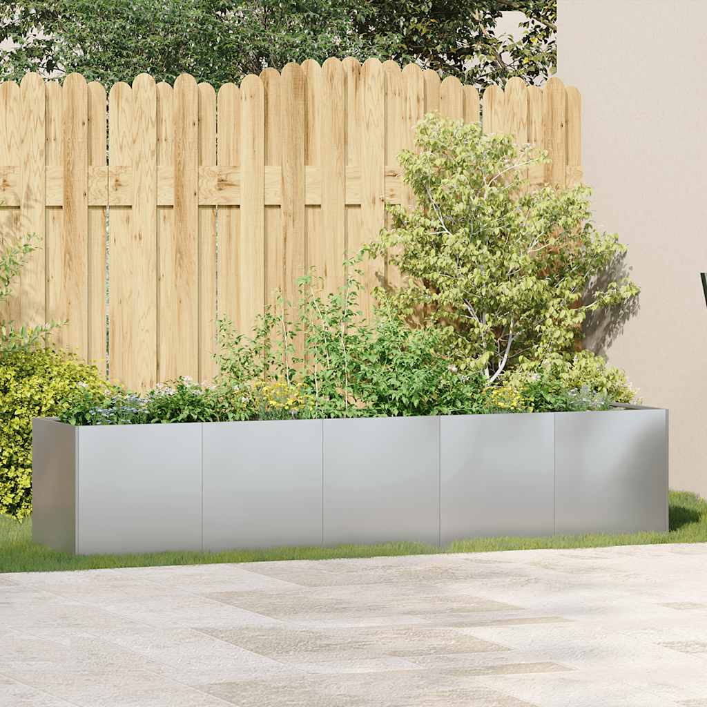 Vidaxl plantenbak 200x40x40 cm gegalvaniseerd staal