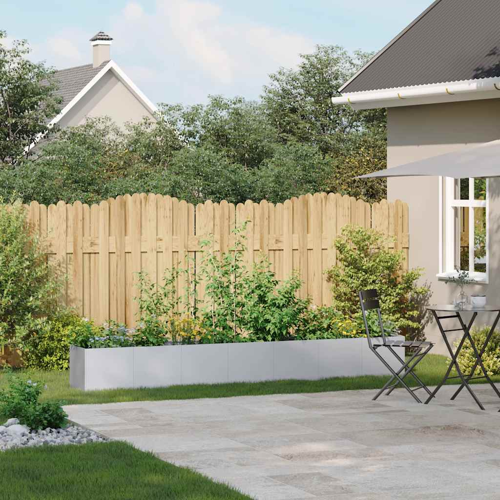 Vidaxl plantenbak 280x40x40 cm gegalvaniseerd staal
