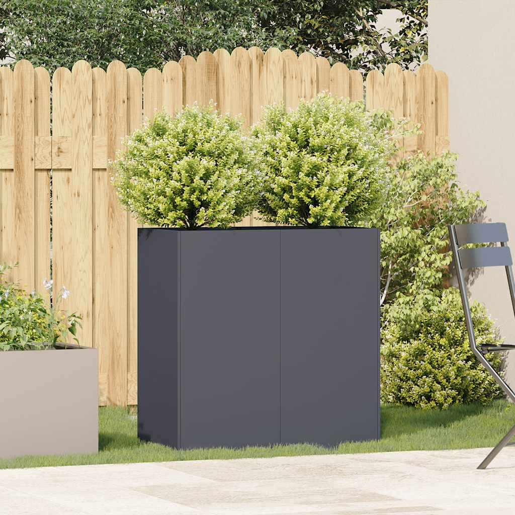 Fioriera Vidaxx 80x40x80 cm acciaio laminato a freddo, antracite