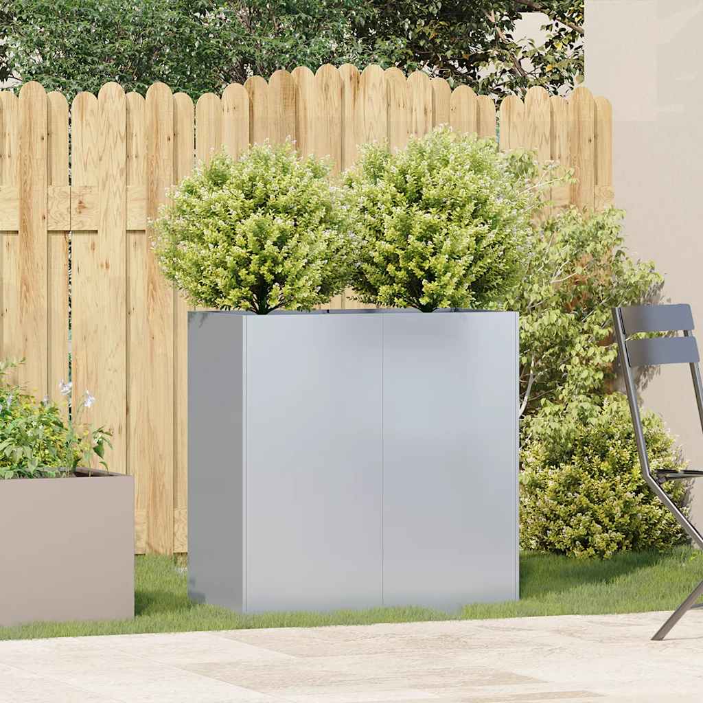 Jardinera vidaxx 80x40x80 cm acero galvanizado