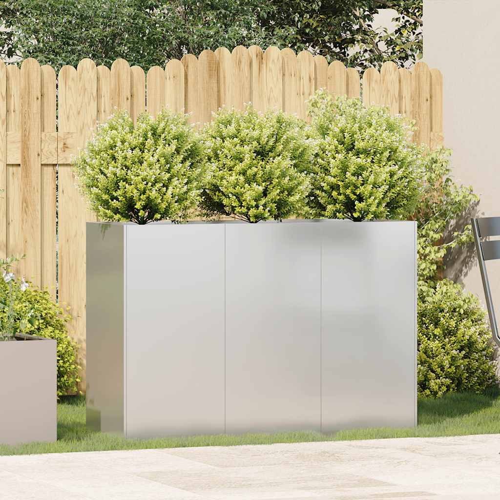 Jardinera vidaxx 120x40x80 cm acero inoxidable