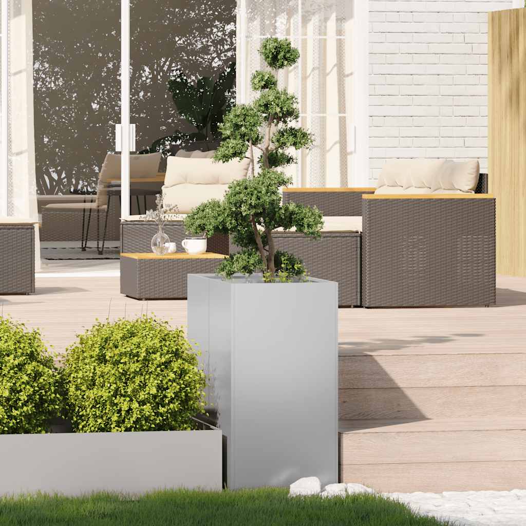 Jardinera vidaxx 40x80x80 cm acero galvanizado