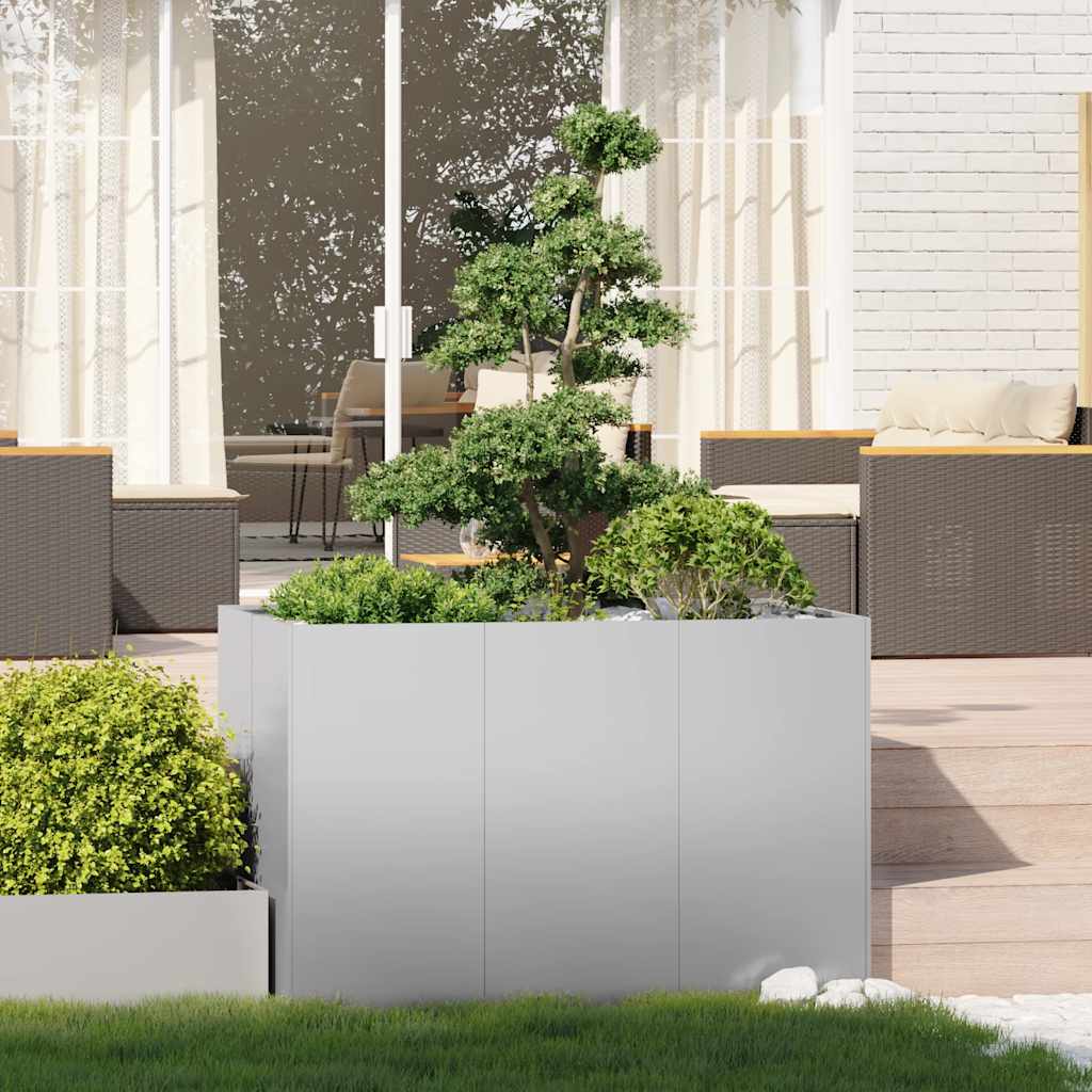 Vidaxl plantenbak 120x80x80 cm gegalvaniseerd staal