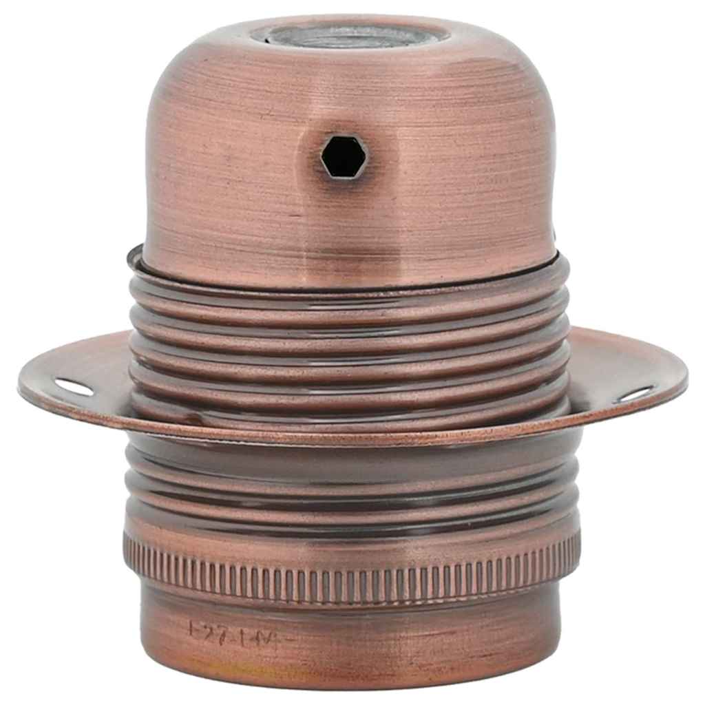 VidaXL portalámparas 2 uds bronce rojo E27