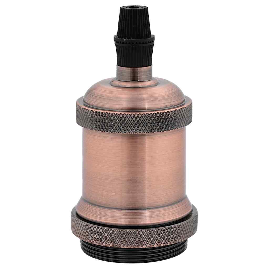 VidaXL portalámparas 2 uds bronce rojo E27