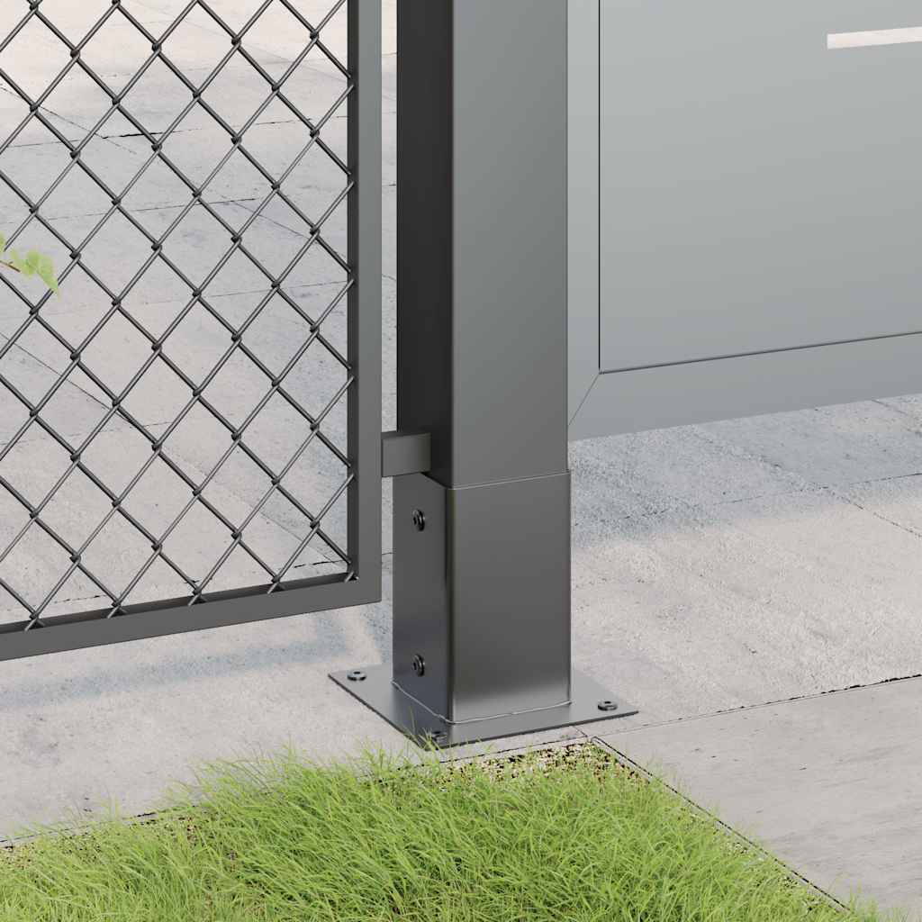 Vidaxx piedi quadrati piedini 4 pezzi 91x91 mm in acciaio verniciato a polvere antracite
