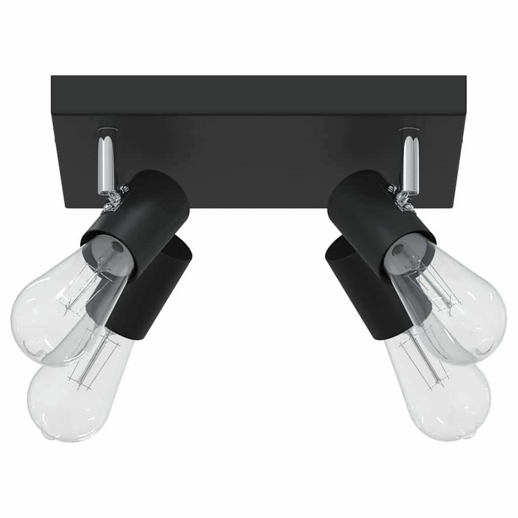 Vidaxx foco de techo con focos negro 26,5 x 26 x 11,5 cm metal