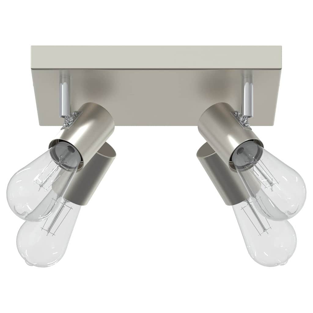 Foco de techo vidaxl con focos níquel 26,5 x 26 x 11,5 cm metal
