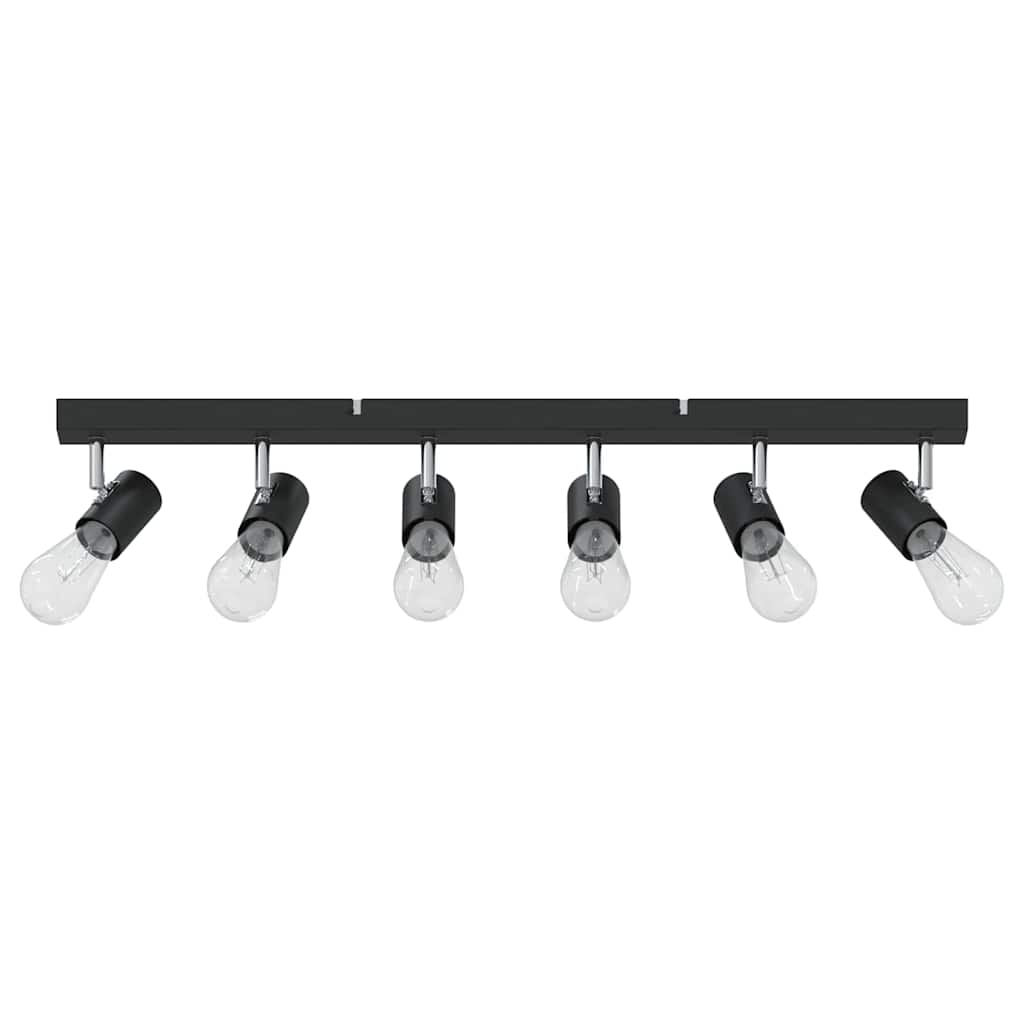Vidaxx foco de techo con focos negro 73 x 6,5 x 11,5 cm metal