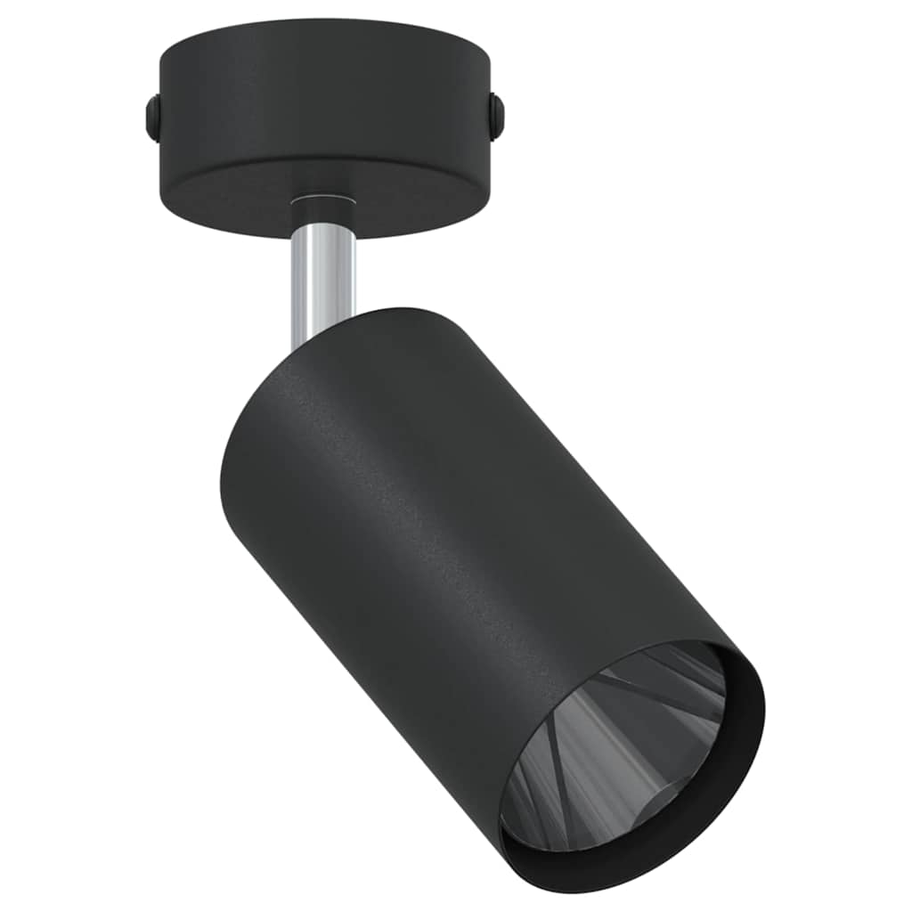 Vidaxxl foco de techo con focos negro 6 x 6 x 16 cm metal