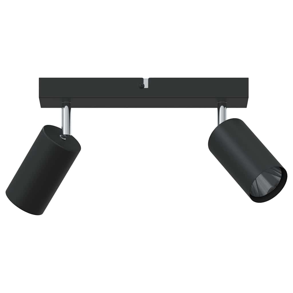 Faretto da soffitto Vidaxxl con faretti nero 26 x 6 x 16 cm in metallo