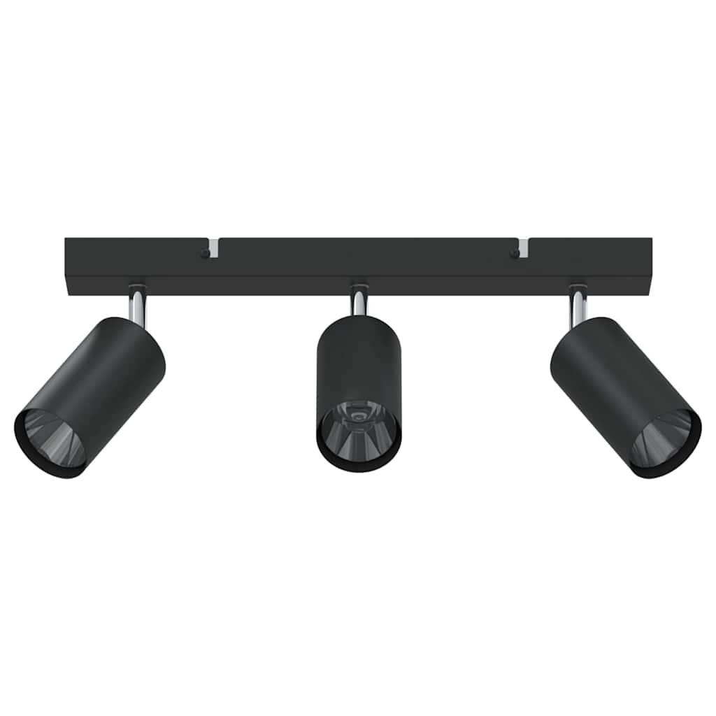 Vidaxx foco de techo con focos negro 38 x 6 x 16 cm metal