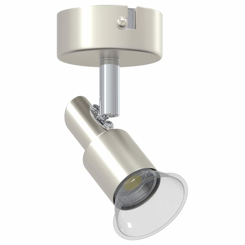 Faretto da soffitto Vidaxxl con faretti nichel 8 x 8 x 10,5 cm in acciaio