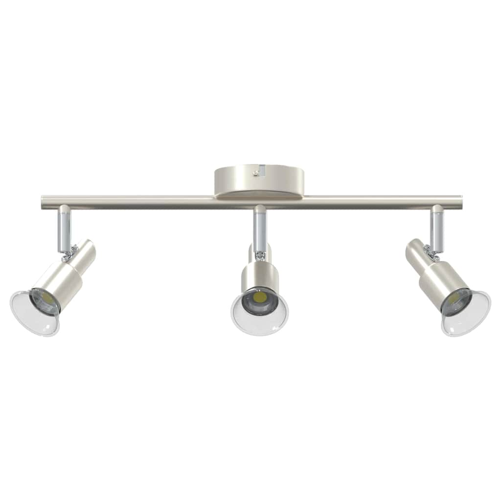 Faretto da soffitto Vidaxxl con faretti nichel 39 x 10,5 x 10,5 cm in acciaio