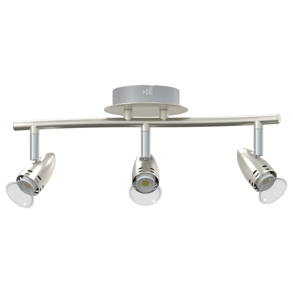 Faretto da soffitto Vidaxxl con faretti nichel 36,5 x 10 x 12,5 cm in metallo