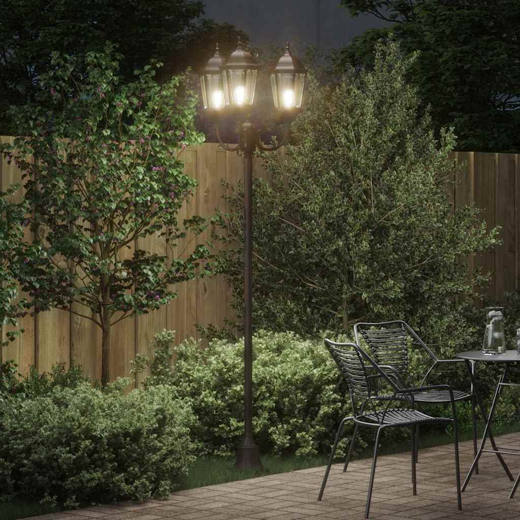 Illuminazione da giardino Vidaxx bronzo 57 x 49 x 241 cm alluminio e vetro