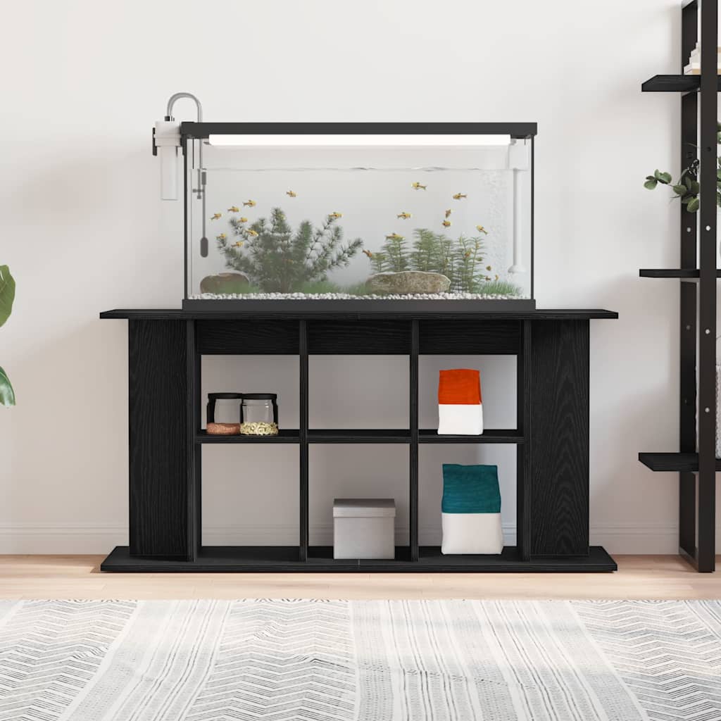 Supporto per acquario Vidaxx rovere nero 120x40x60 cm in legno composito