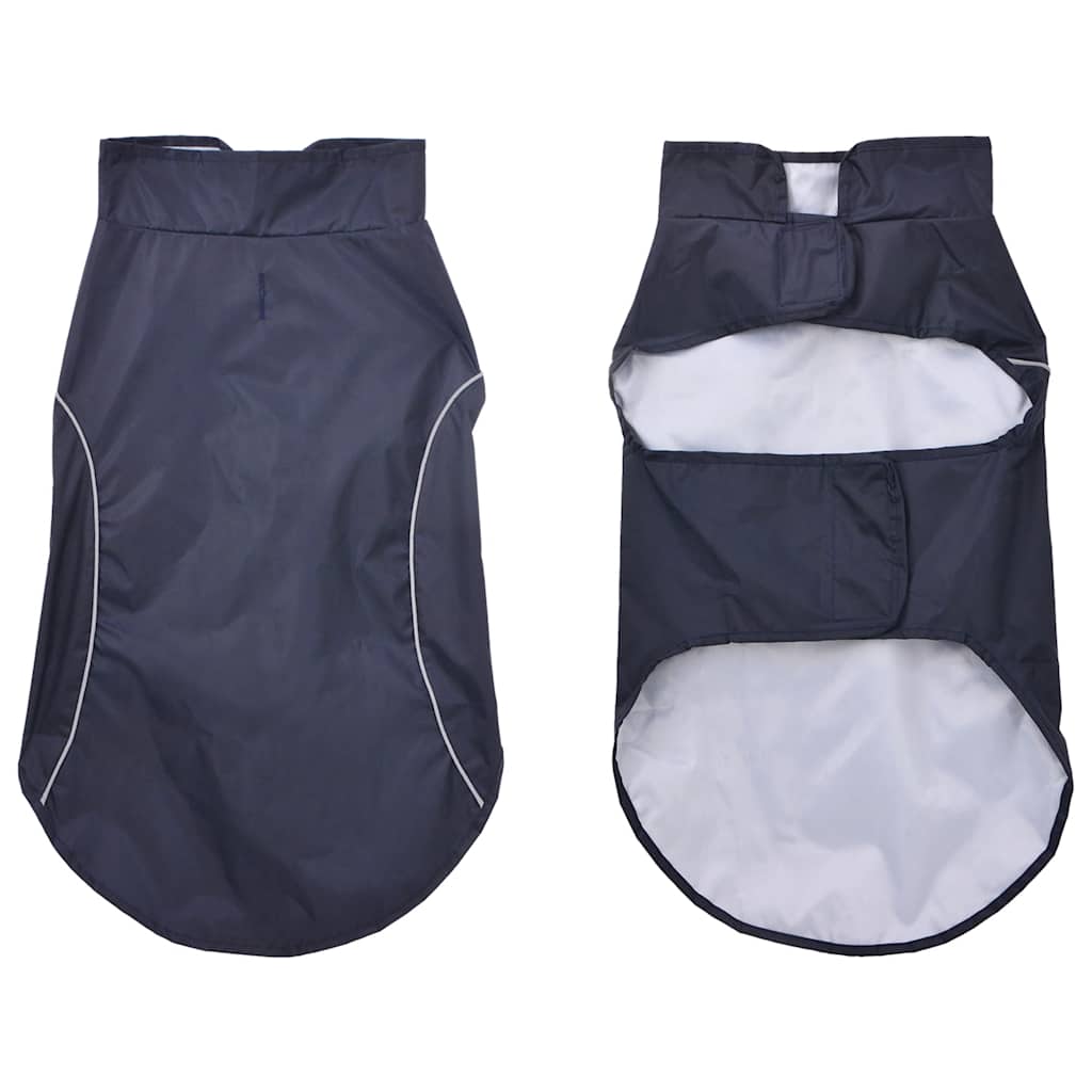 VidaXL impermeable para perros con tiras reflectantes poliéster azul xl