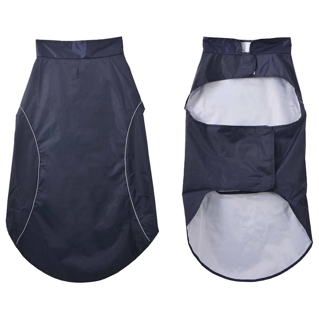 Impermeabile per cani Vidaxxl con strisce riflettenti poliestere blu 3xl