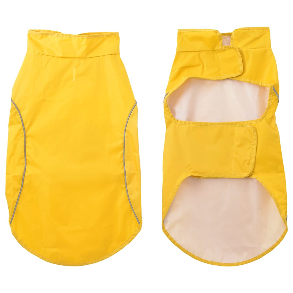 Vidaxl impermeable para perros con tiras reflectantes poliéster amarillo xl