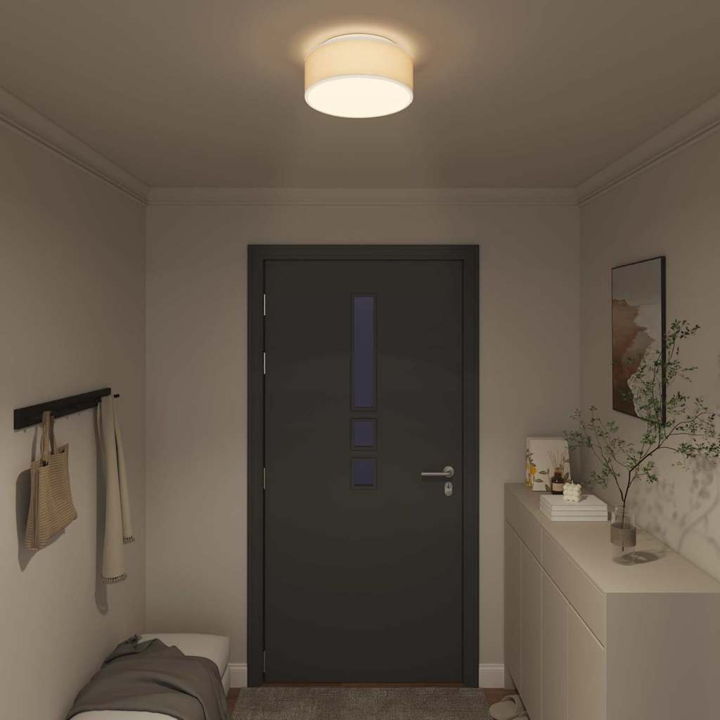 Lampada da soffitto VidaXL con faretti tessuto bianco 30 x 30 x 13,5 cm