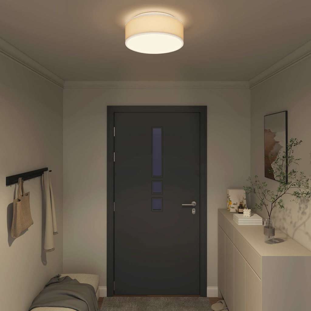 Lampada da soffitto Vidaxx con faretti tessuto bianco 38 x 38 x 13,5 cm