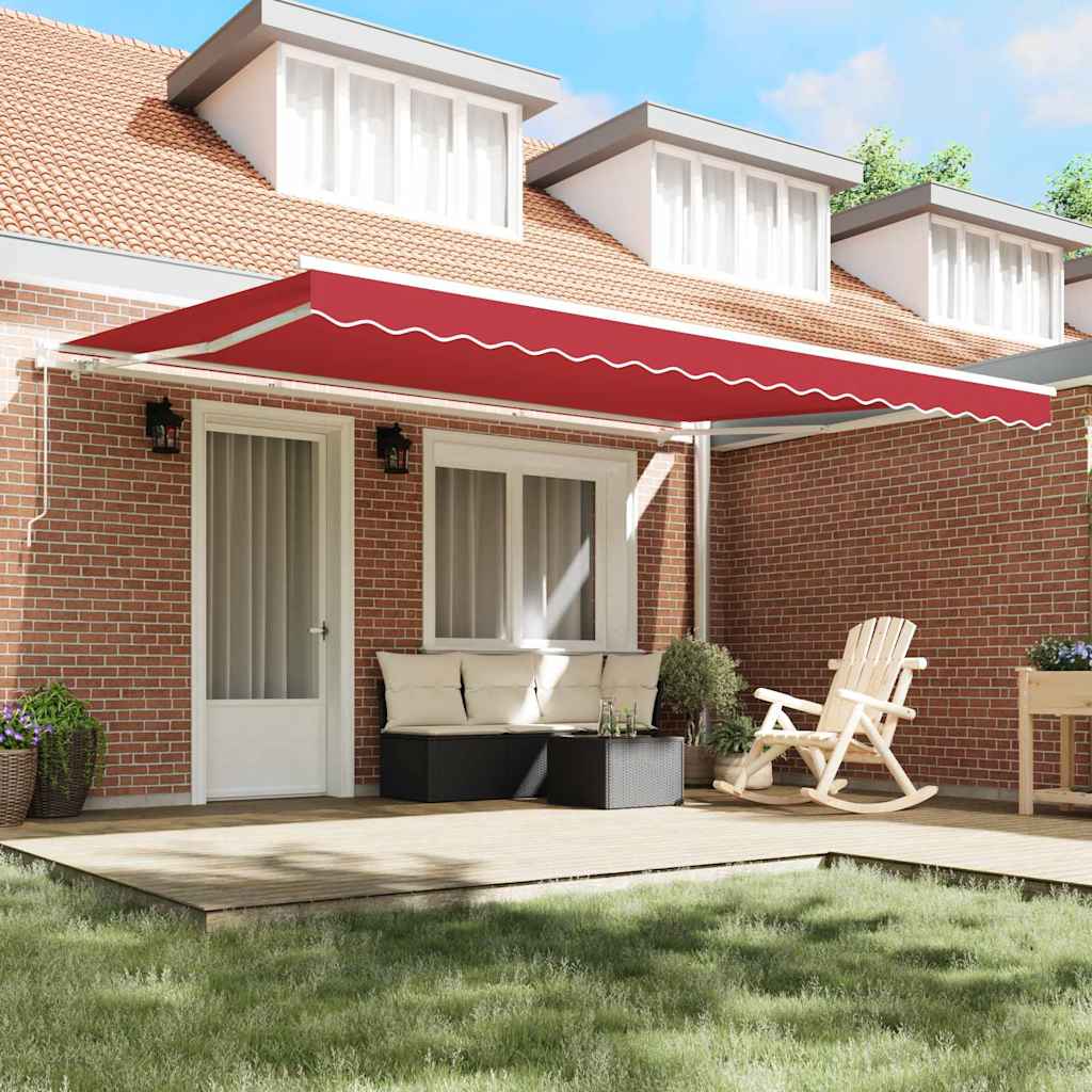 Vidaxx tela de repuesto para toldo rojo 430 x 345 cm poliéster