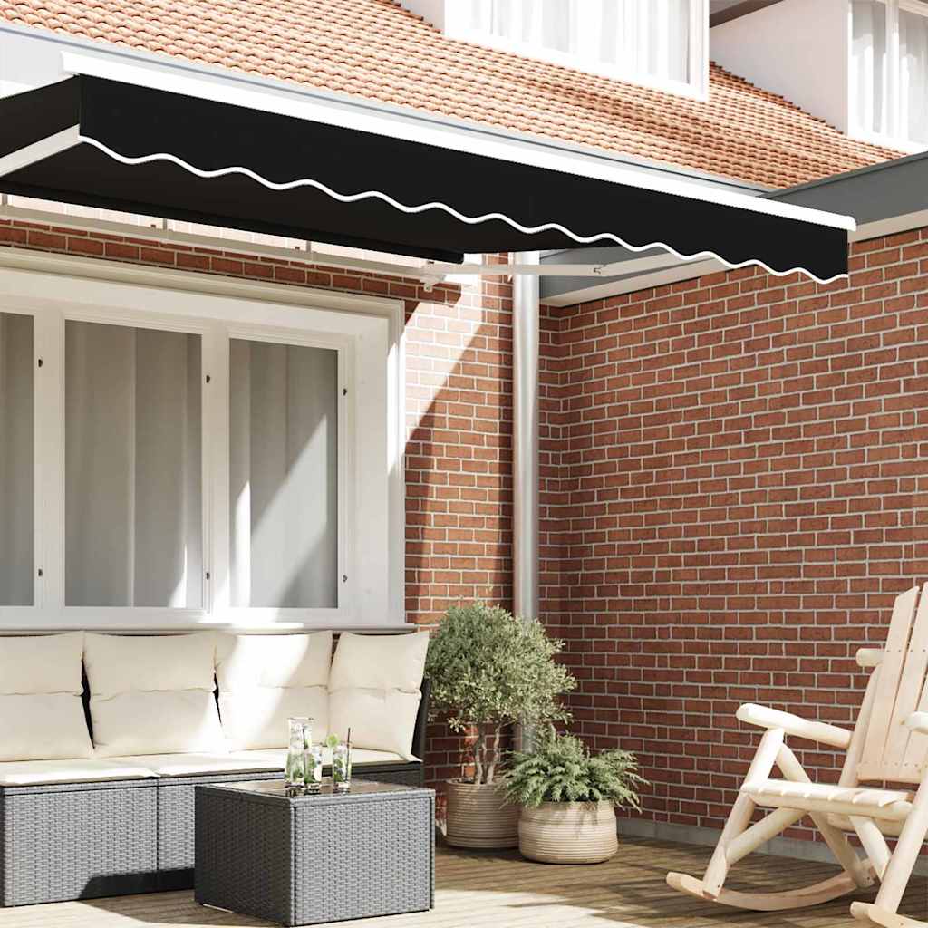 Vidaxl mantovana marchese tela nera 580 x 20 cm