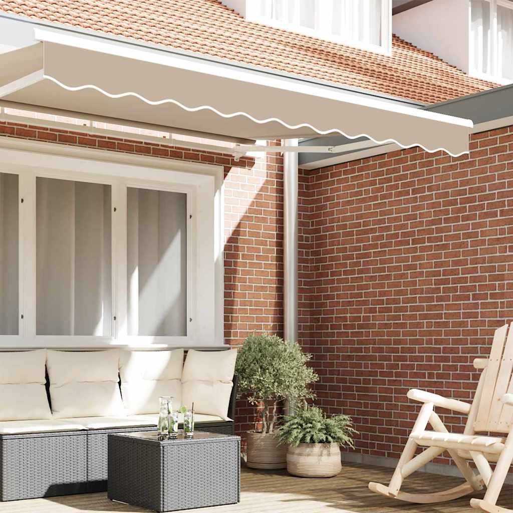 Vidaxl cenefa marquis beige 580 x 20 cm lona
