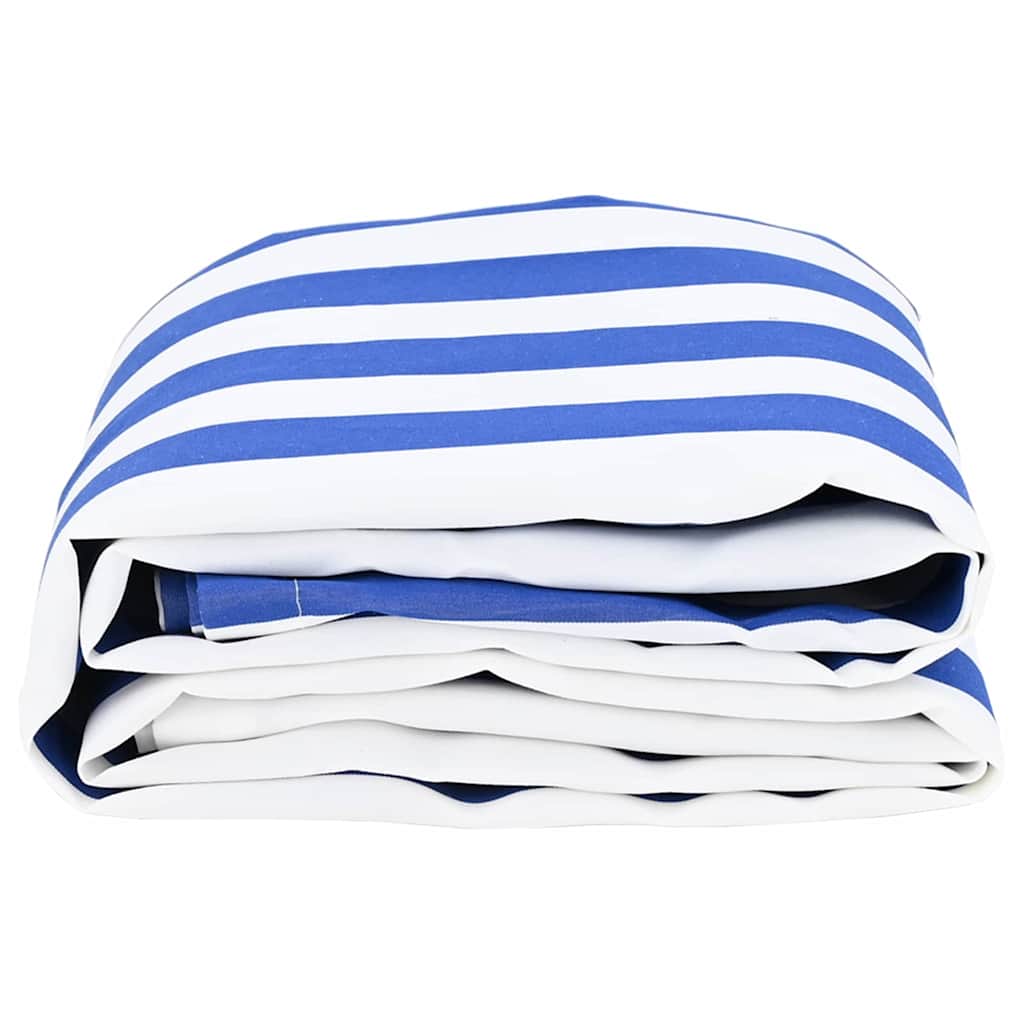 Vidaxl parasole di ricambio blu e bianco 1000 x 160 cm