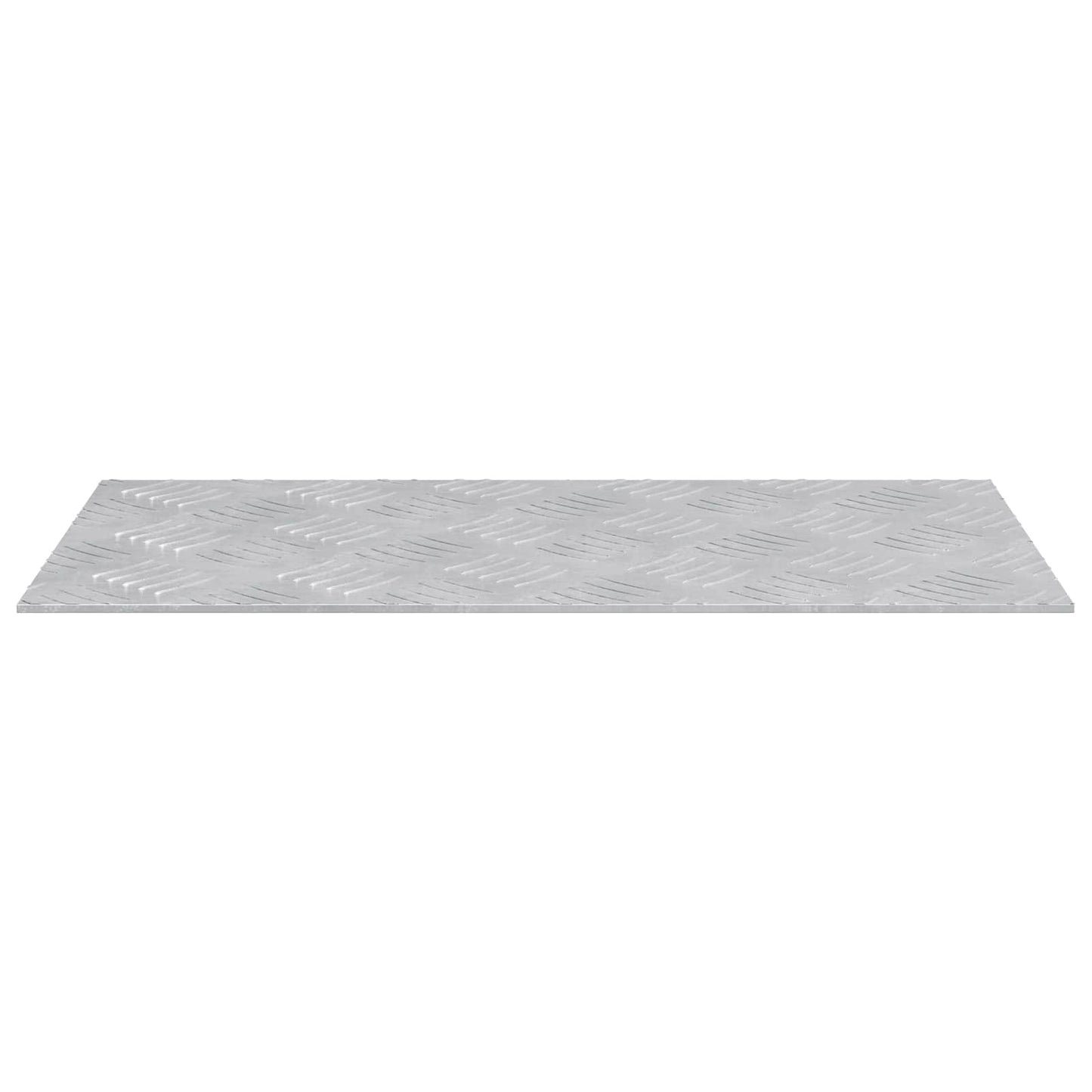 VidaXL gradino rettangolare 4 pezzi argento 50 x 25 cm in alluminio
