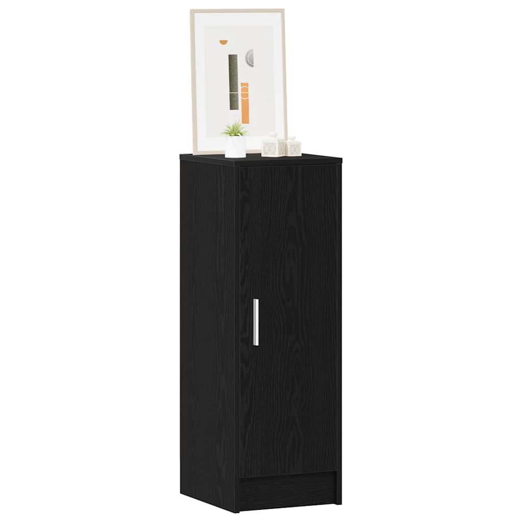 VidaXL zapatero con estante roble negro 32 x 35 x 92 cm acabado madera